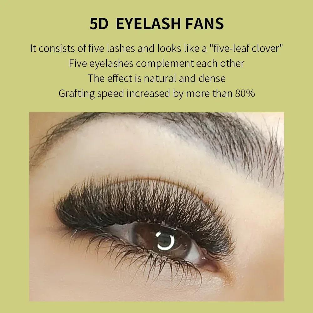 GLAMLASH marron 3D 4D 5D cils C/D/L/LU/M ventilateur de Volume préfabriqué W Style Extension de cils
