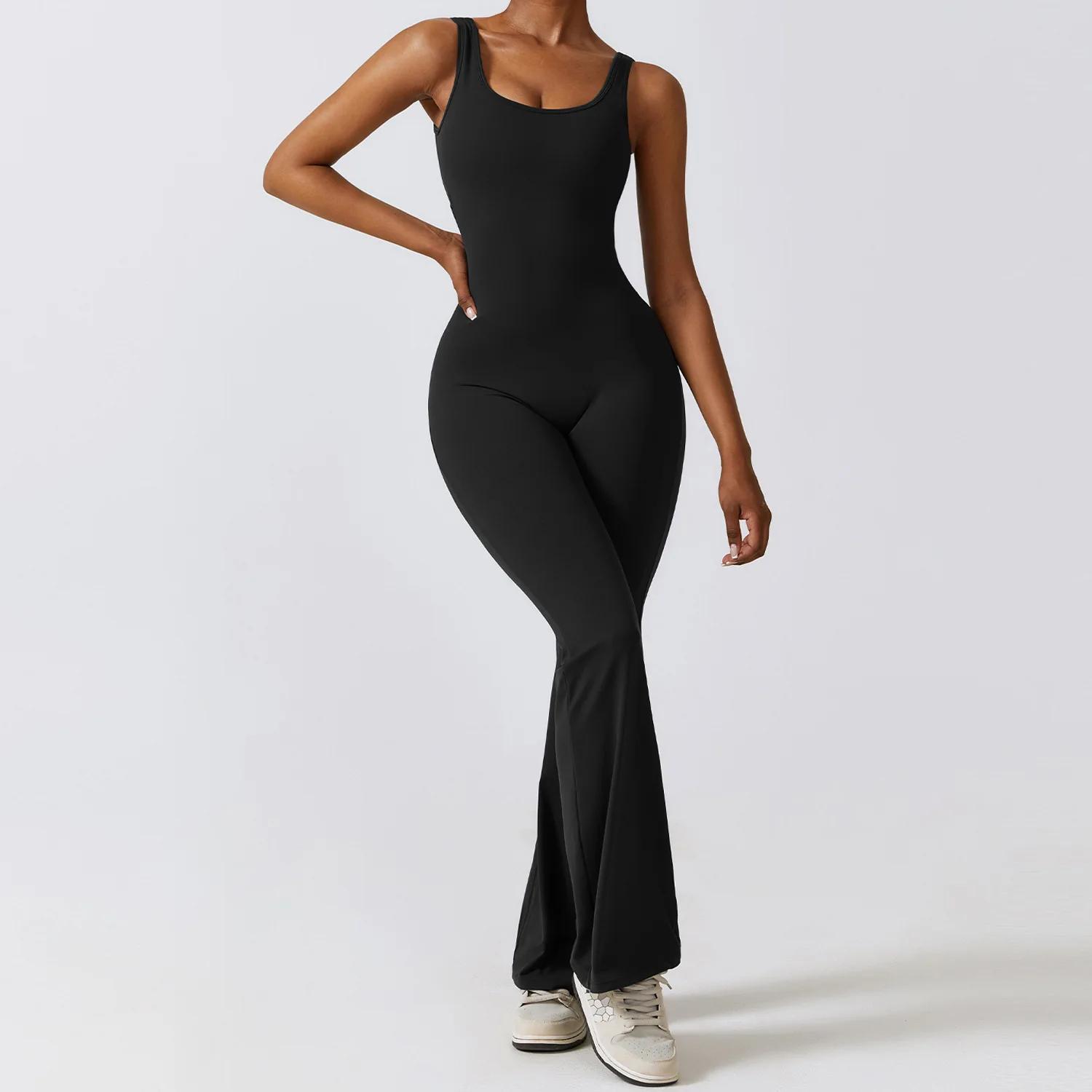 Femmes survêtement Sexy combinaisons Yoga costume une pièce Sport Fitness ensemble d'entraînement ex
