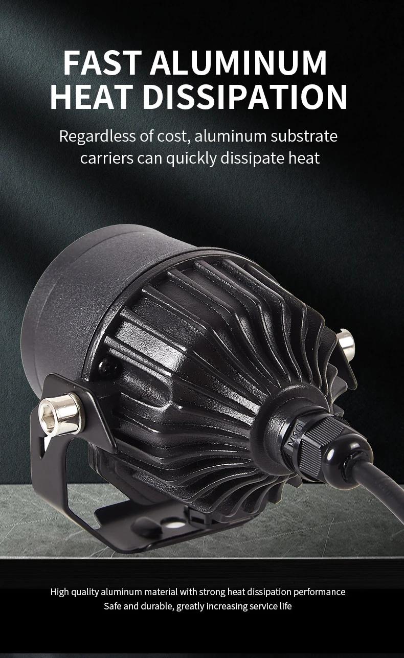 Projecteur led pour moto, véhicule électrique, lentille de pavage, faisceau haut et bas, lampe front
