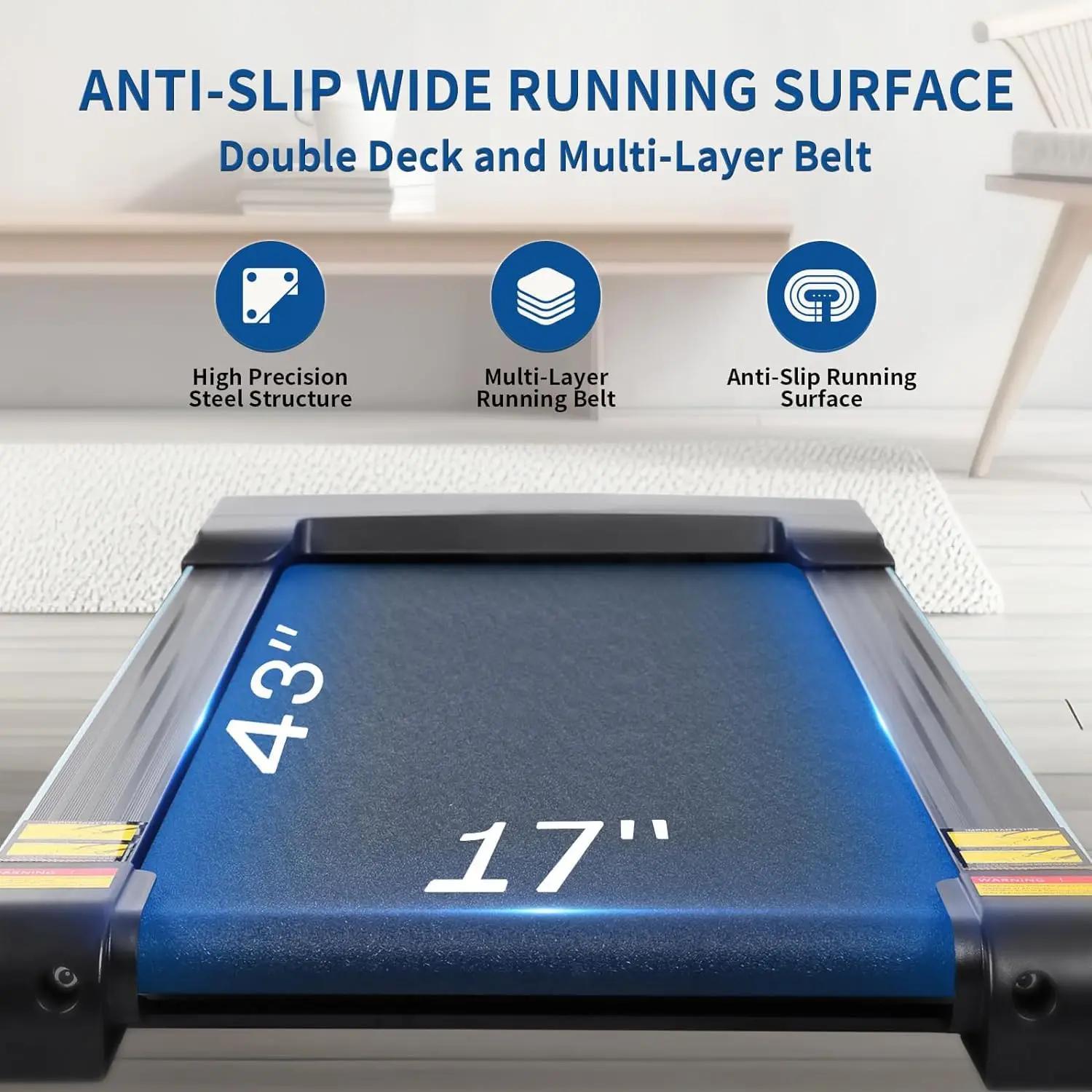 Tapis de course pliant avec inclinaison automatique, 12% pouces, 2.5 chevaux, 15 préréglages, usage