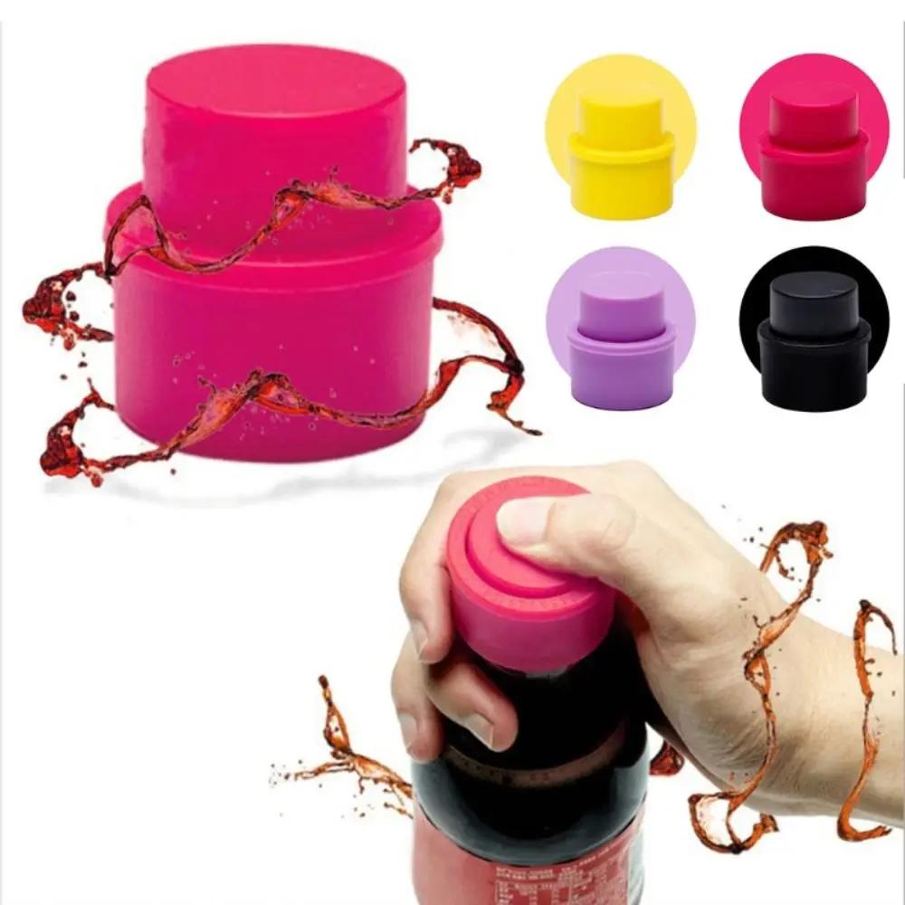 Bouchon de bouteille gonflable hermétique, bouchon de soda, bouchons de scellage à clics crépus, cou
