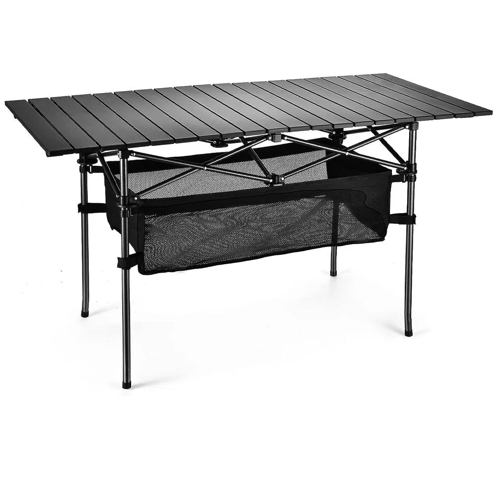 Table de pique-nique de camping en aluminium, bureau portable étanche et antirouille