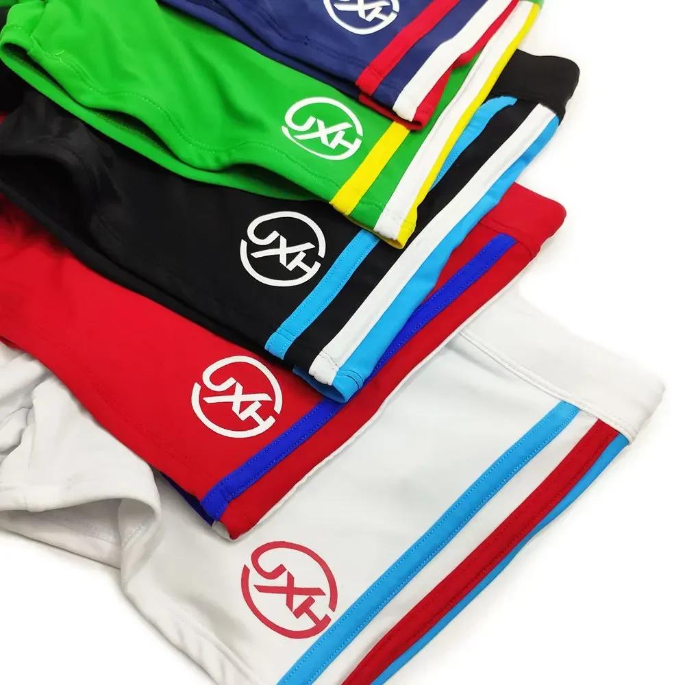 Maillot de bain sexy pour hommes avec poche zippée - Boxer à séchage rapide pour la plage et la natation