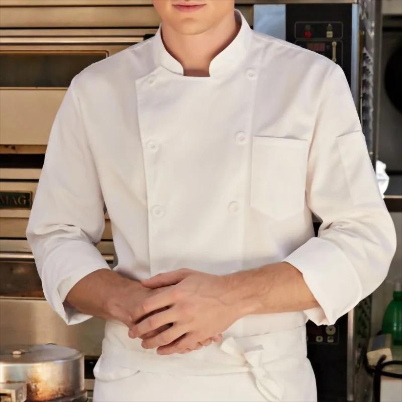 Uniformes de chef de cuisine professionnels, veste à manches longues personnalisée, manteau de cuisi