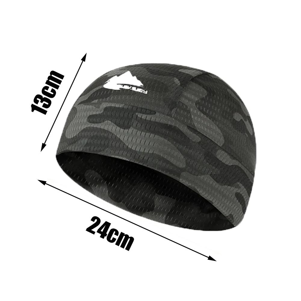 Casquette de crâne rafraîchissante, doublure de casque, respirante, évacuant la transpiration, cycli