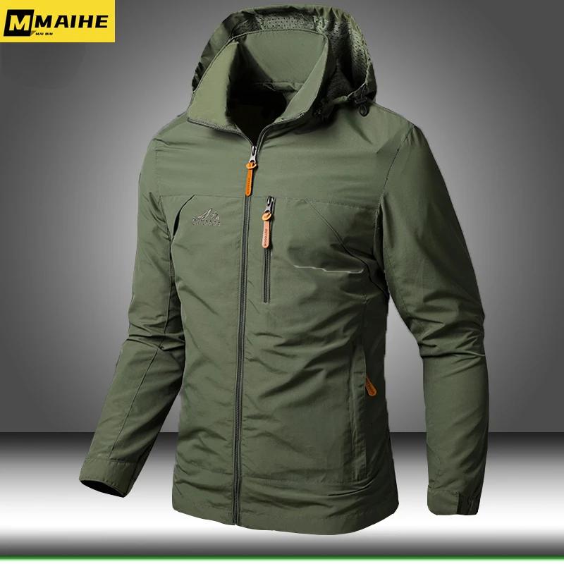 Vestes coupe-vent imperméables pour hommes, manteau militaire à capuche, nouvelles vestes de Combat