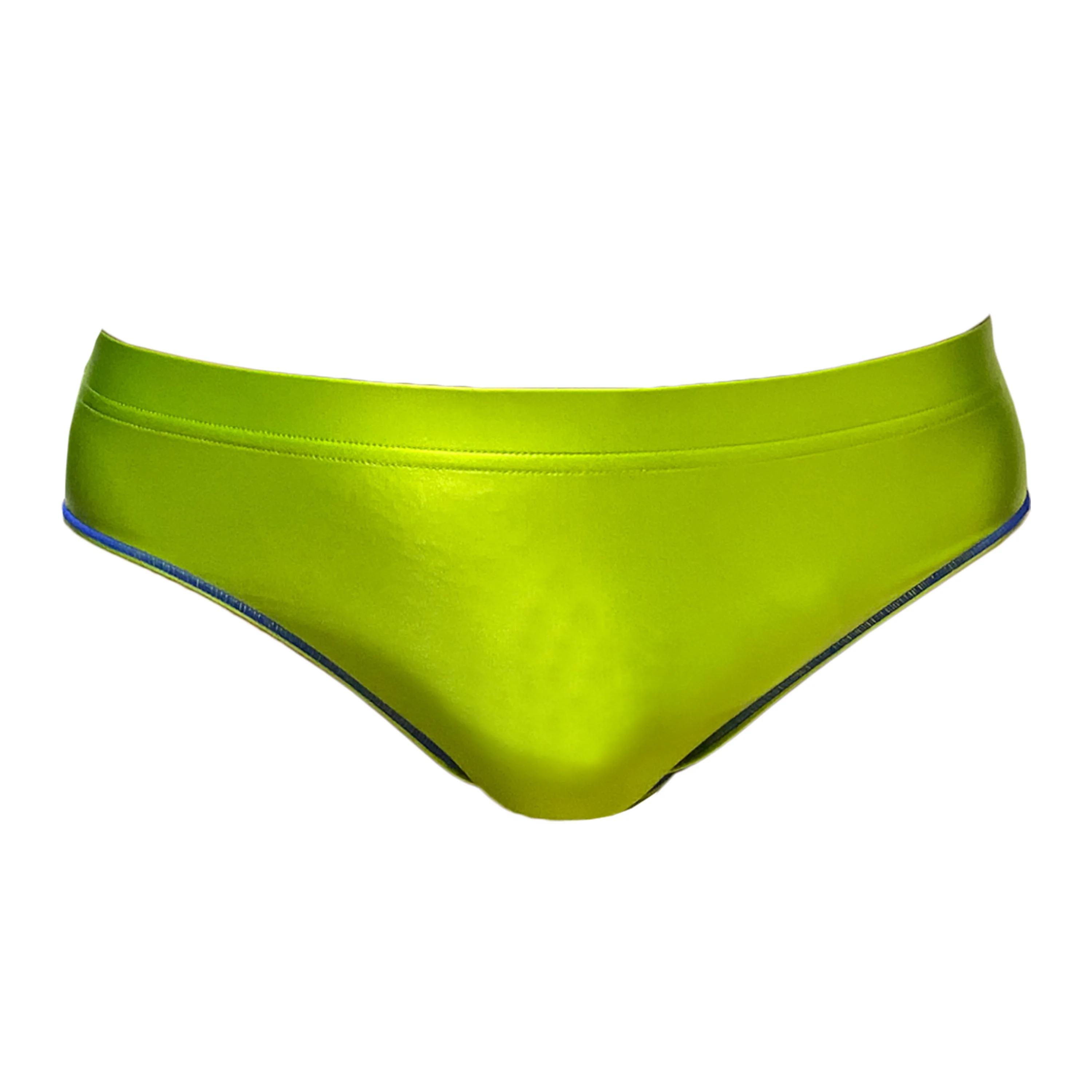XcloCKNYoung satin brillant hommes caleçons huileux brillant couleur unie brillant respirant slips d