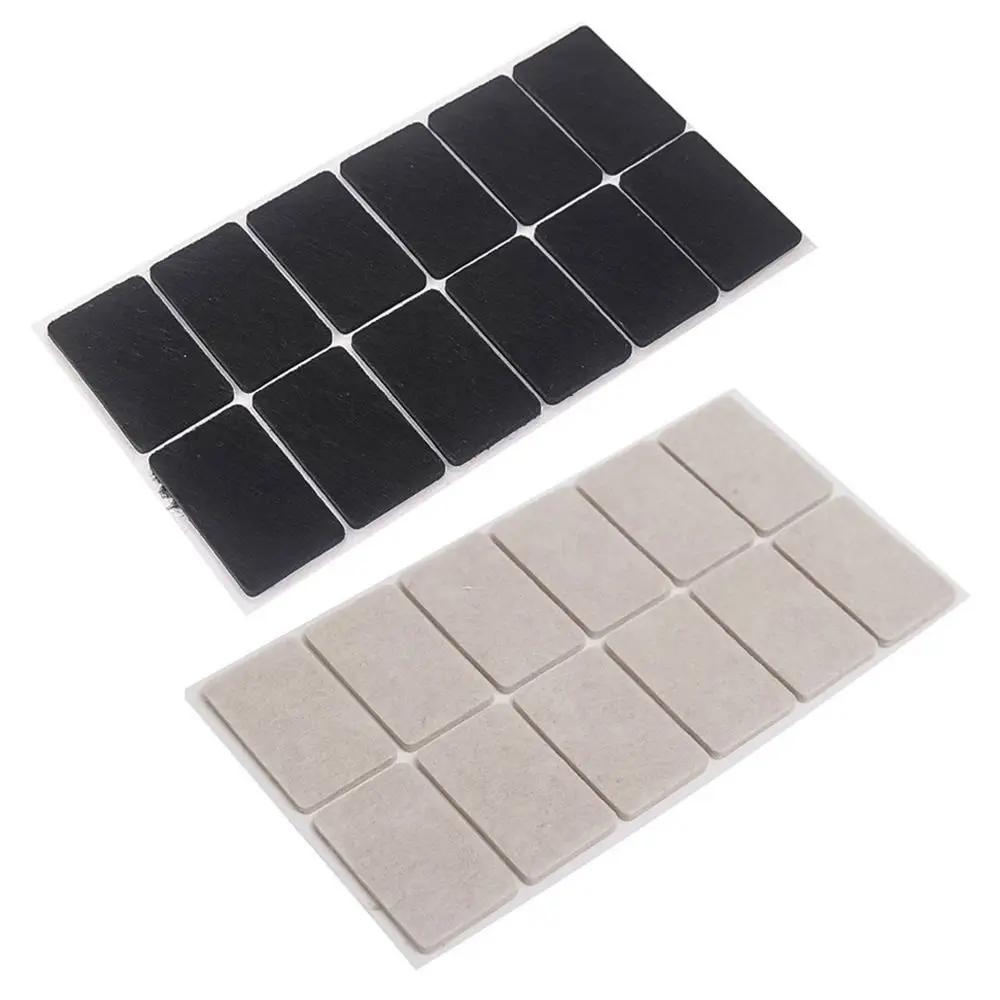 Coussinets de pieds de chaise en feutre, protection de sol, auto-adhésifs pour meubles, rectangulair
