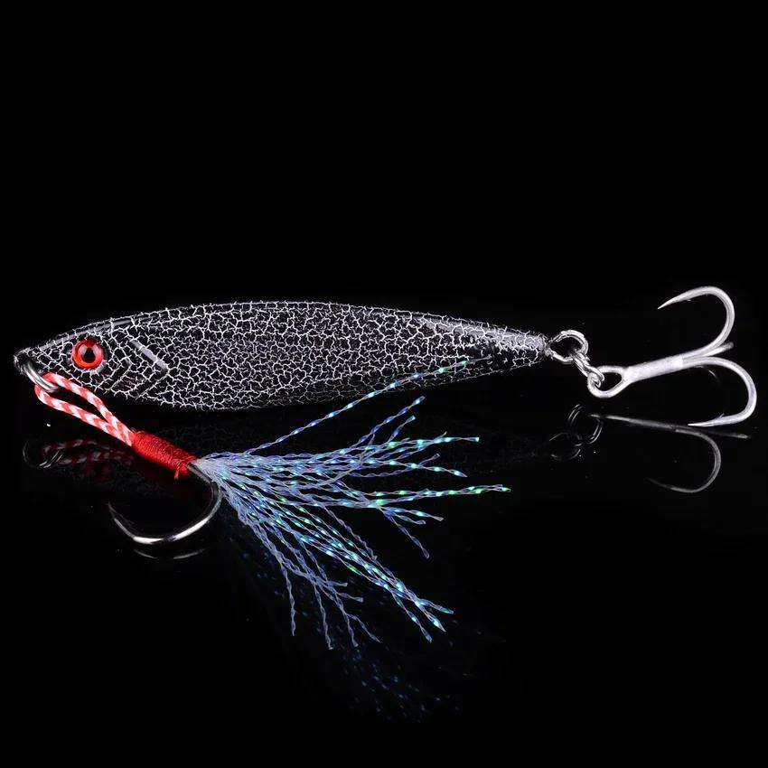 14 pièces gabarit en métal VIB leurre de pêche 14G 21G 30G leurres coulants gabarits de mer cuillère