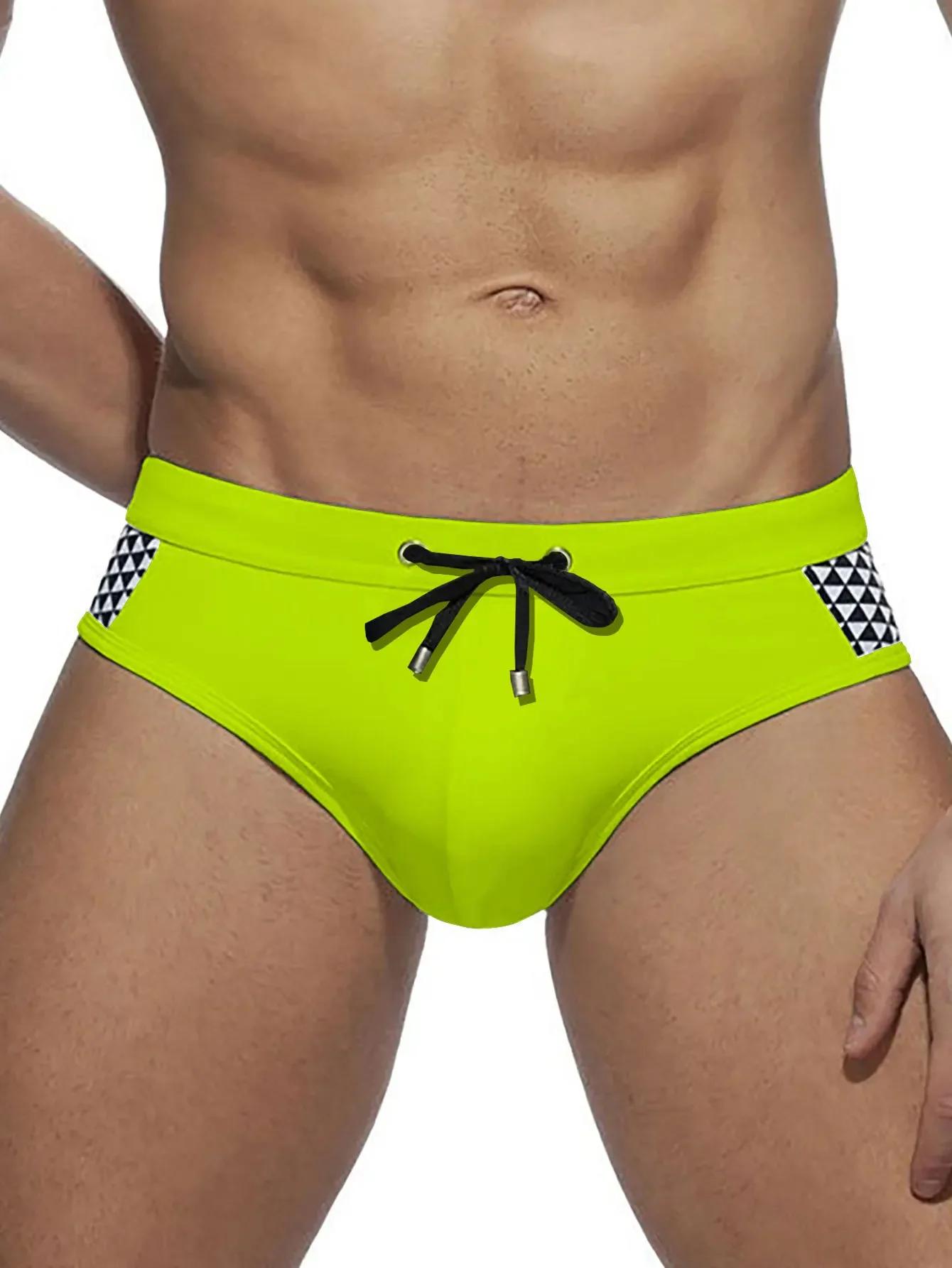 Maillot de bain push-up homme sexy avec coussinets amovibles - Slip de surf et bain confortable