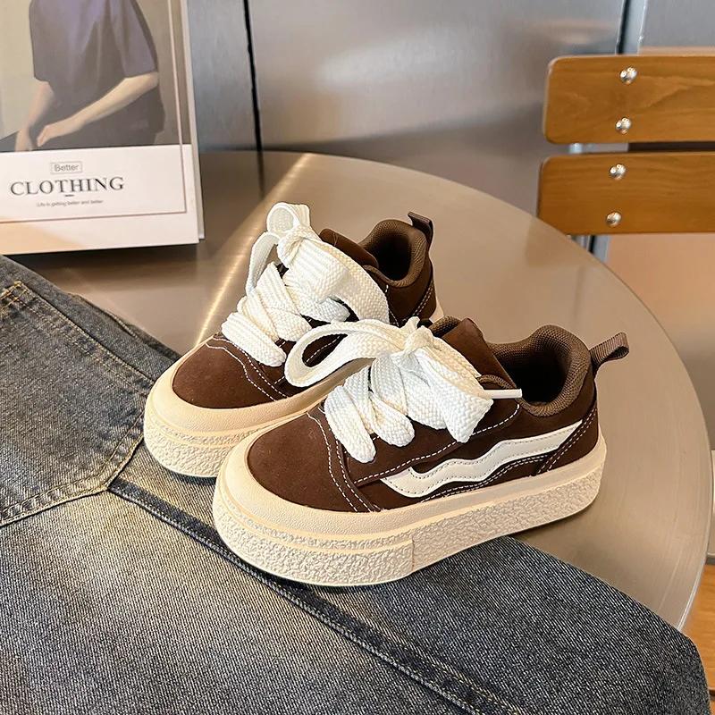Filles printemps Version coréenne chaussures polyvalentes à semelles souples garçon baskets basses d