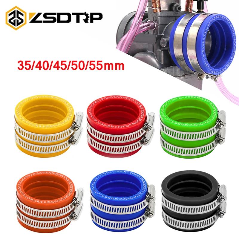 ZSDTRP adaptateur en caoutchouc de carburateur de moto 35mm 40mm 45mm 50mm 55mm tuyau d'admission d'