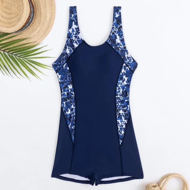 Été noir Sexy une pièce maillots de bain fermé femmes maillots de bain sport vêtements de natation c