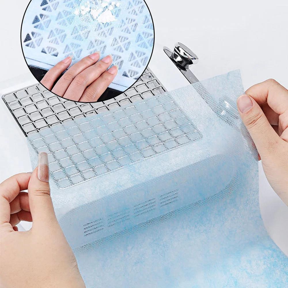 Ensemble de papier filtre collecteur pour aspirateur d'ongles, 100 pièces, 20x24cm, anti-poussière,