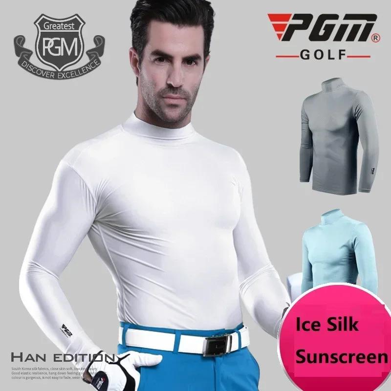 PGM – chemise de Golf pour hommes, sous-vêtements à manches longues, T-shirts en soie glacée rafraîc