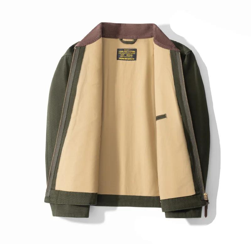 Veste de vol courte rétro pour homme, maillot aviateur coupe-vent, camping en plein air, trekking, e
