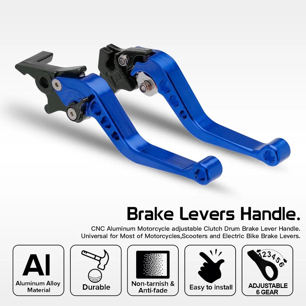 Leviers de frein universels pour moto, klaxon modifié, levier à main réglable, accessoires de moto,