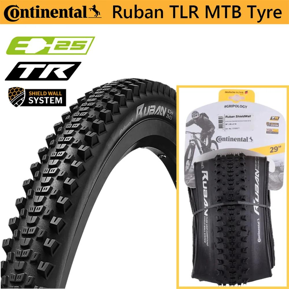 Pneu VTT Tubeless CONTINENTAL RUBAN SHIELDWALL 27.5/29 pouces - TLR E-25 pliant XC pour vélo tout terrain