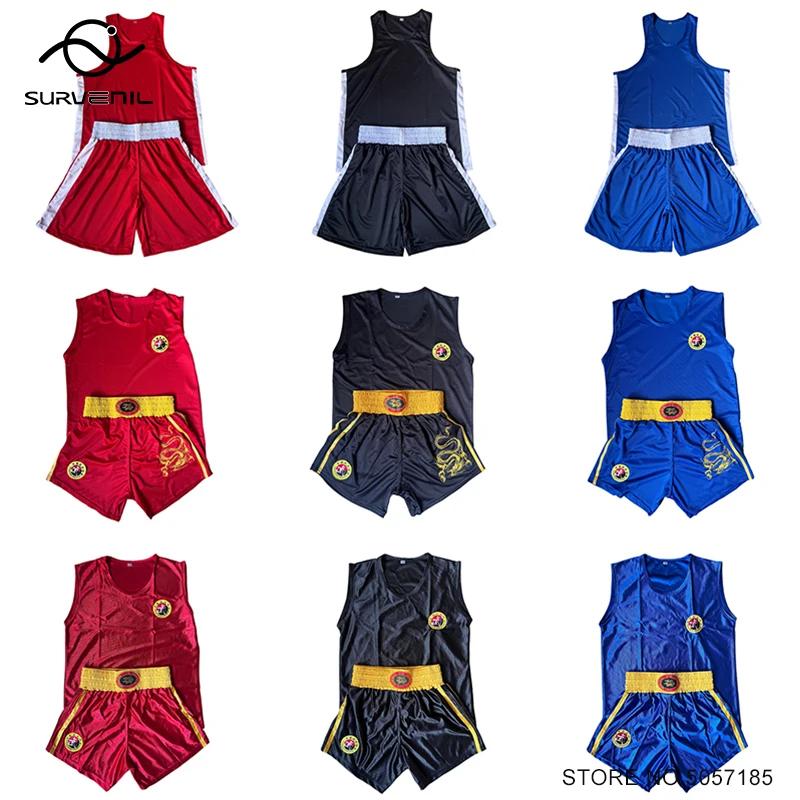 Short de boxe Muay Thai séchage rapide - Vêtements arts martiaux MMA Sanda Wushu salle de sport