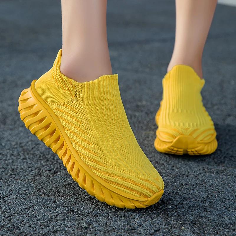 Chaussures de course légères et antidérapantes pour femmes, chaussures de sport absorbant les chocs,