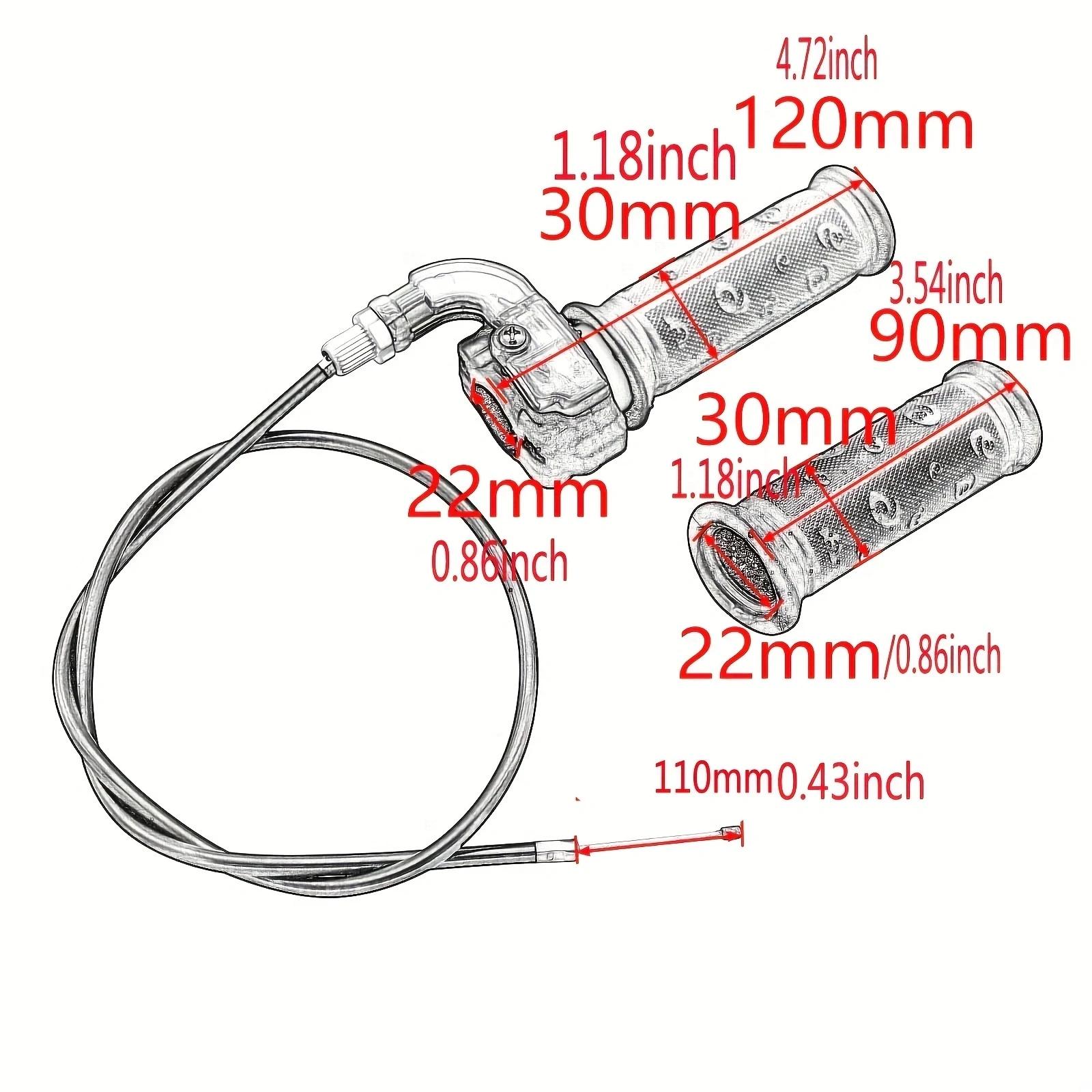 Câble de poignée de guidon d'accélérateur torsadé pour Mini moto tout-terrain 47 49cc ATV Quad Pocke