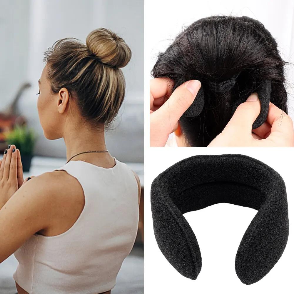 Éponge En Plastique Boucle Bouclés Cheveux Créateur Cheveux Chouchou Bandeau Twist Donut Bun Curler