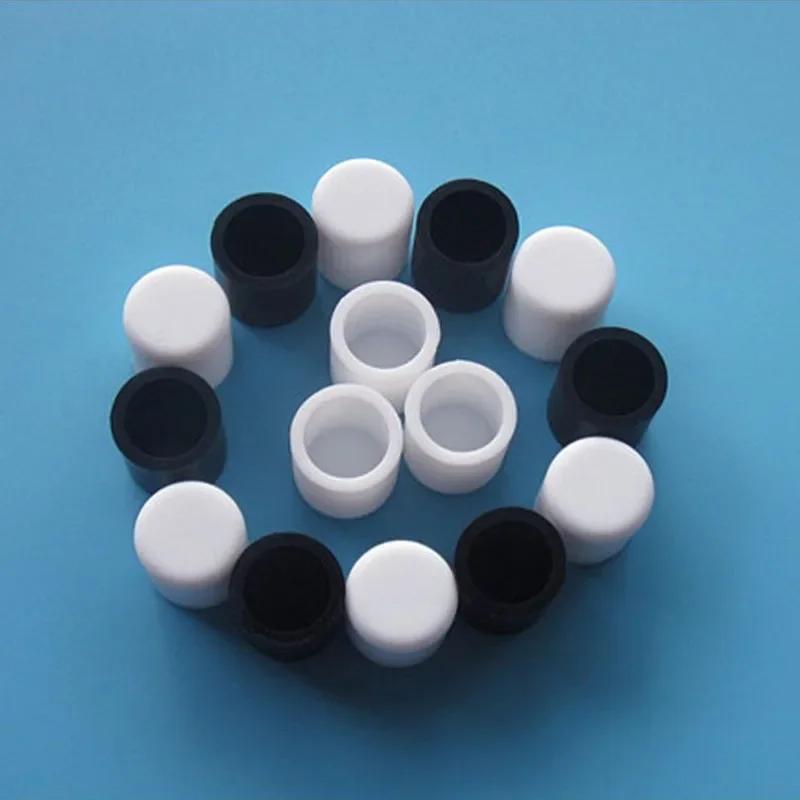 Bouchons en caoutchouc de silicone noir/blanc, 3mm-60.5mm, protecteurs d'extrémité d'obturation pour