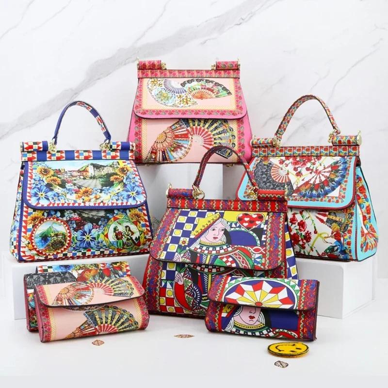 2025 sac à main de luxe costume impression épaule fourre-tout dames Bolsa classique sacs à bandouliè