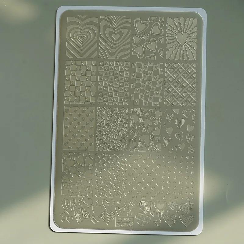 XMQ NAIL ART STAMPING PLATES COOL LINES TEMPLATES