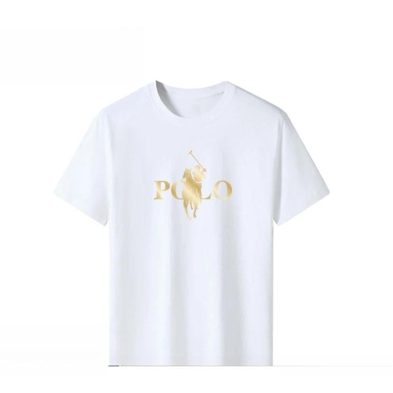 T-shirt d'été tendance pour homme, coupe ajustée, col rond, imprimé, respirant, polyvalent, style dé