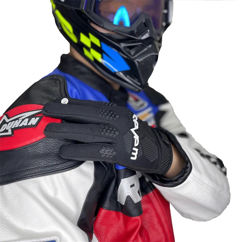 Sevem gants de moto pour adultes gants de course d'enduro de Motocross gants de vélo de route de des