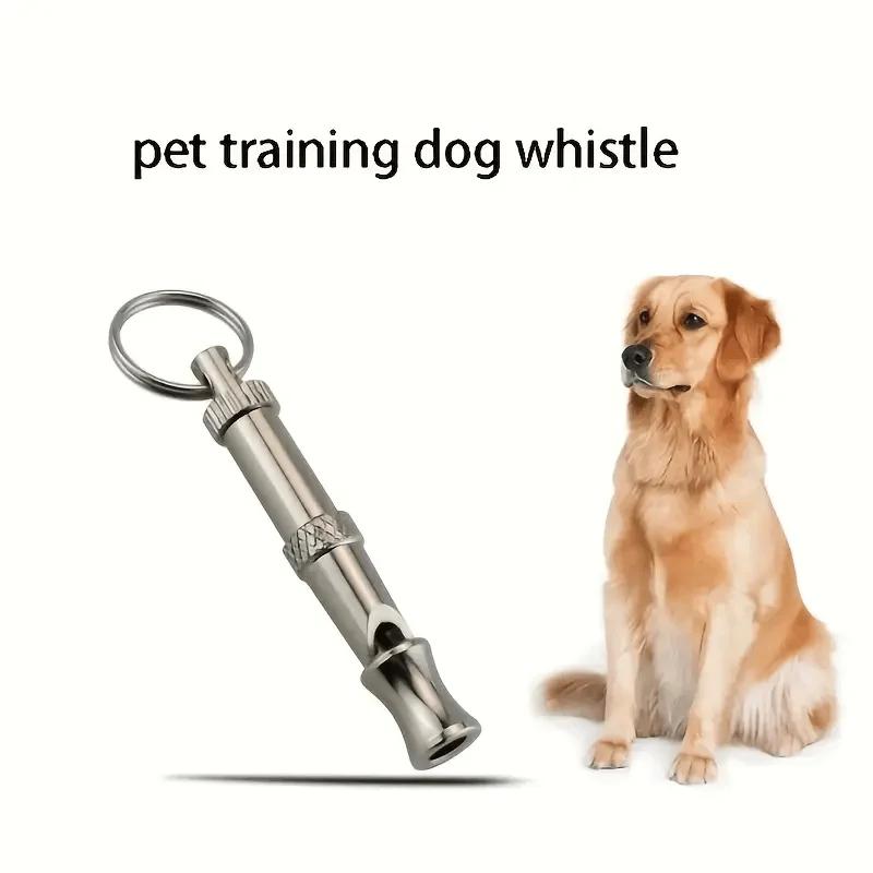 Sifflet pour arrêter d'aboyer pour chien, son réglable, porte-clés, rappel professionnel, animal de