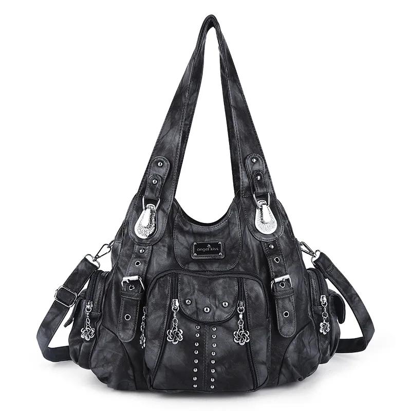 Sacs à main de mode femmes sacs à bandoulière en cuir PU sac à main femme sacoche grande capacité sa
