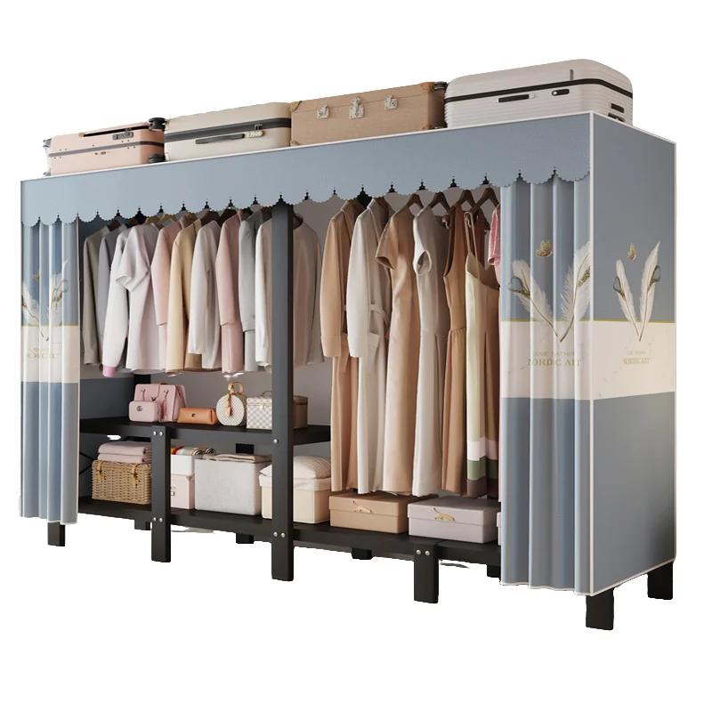 Armoire pliante, armoire simple en acier pour dortoir, armoire de chambre à coucher, armoire moderne
