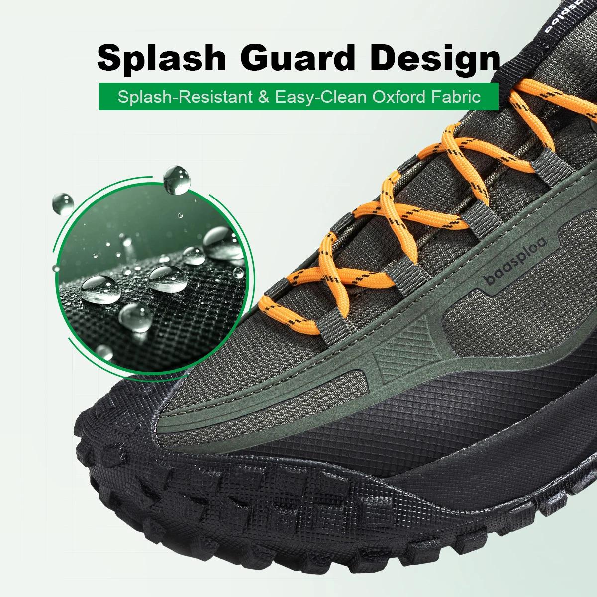 Chaussures de randonnée Baasploa homme - Haute qualité imperméables antidérapantes confortables pour trekking et escalade