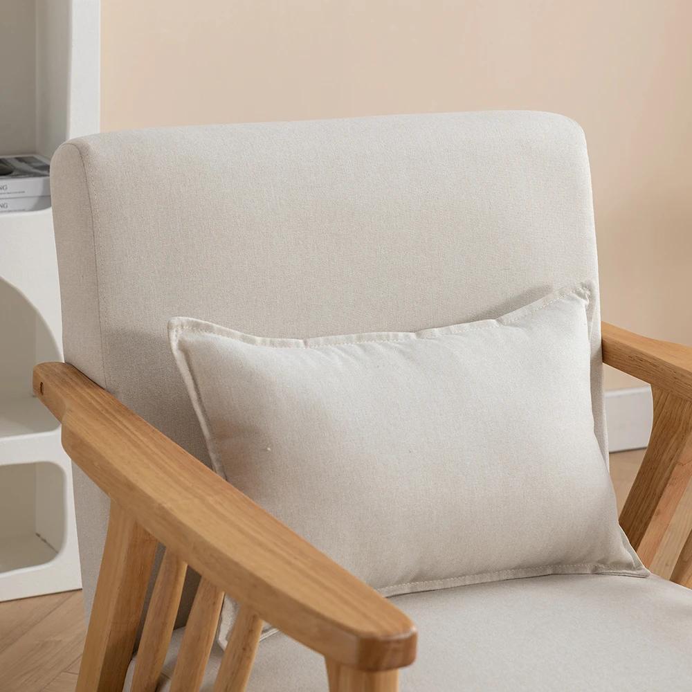SEYNAR-Chaise d'Accent Moderne du Milieu du Siècle, Fauteuil à Cadre en Bois Solide Téléchargé Boumu