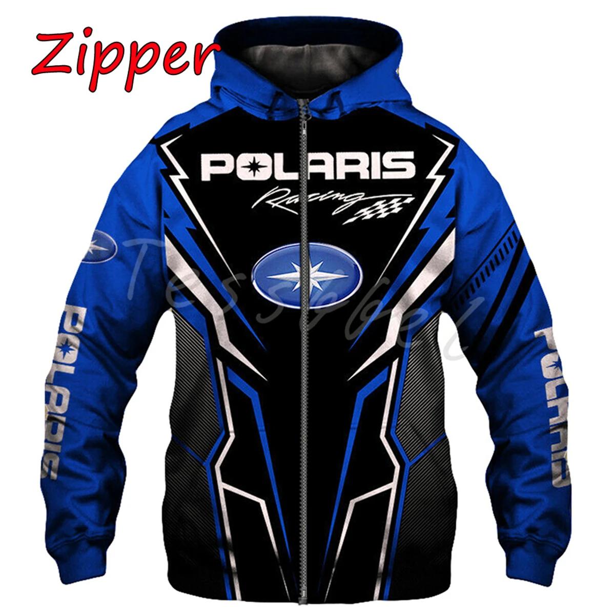 2025-26 Polaris Racing Rzr motoneige mode décontracté sweat à capuche zippé haut offre spéciale homm