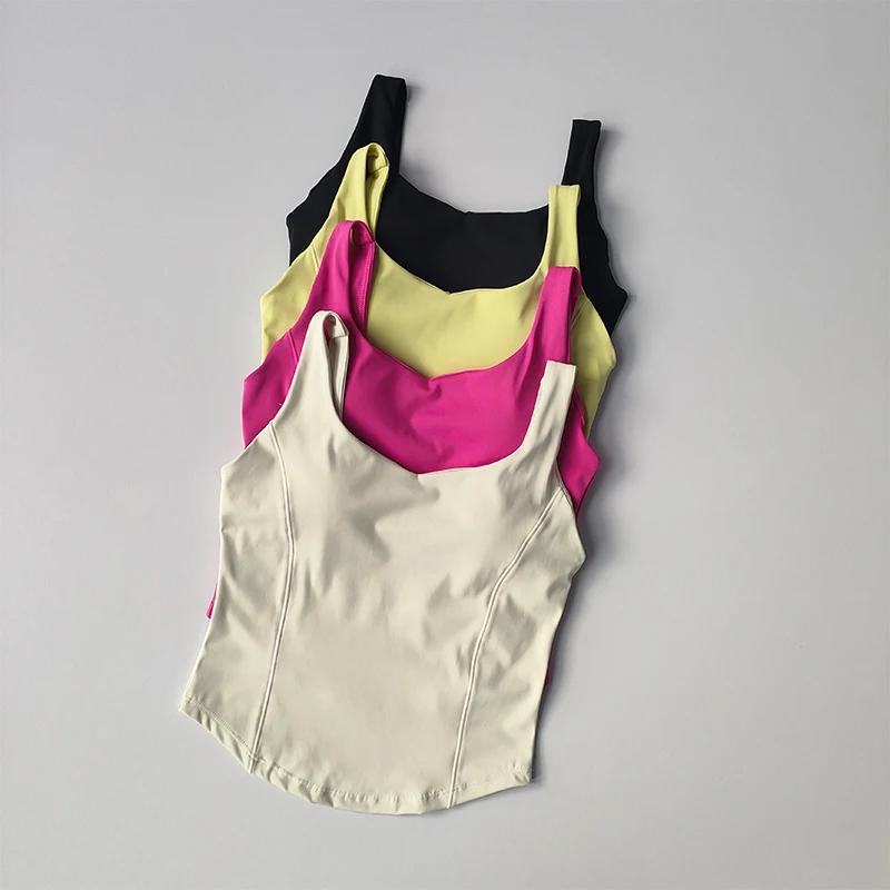 Soutien-gorge de sport sans couture pour femmes, haut tubulaire, sans manches, Streetwear, Camisole,