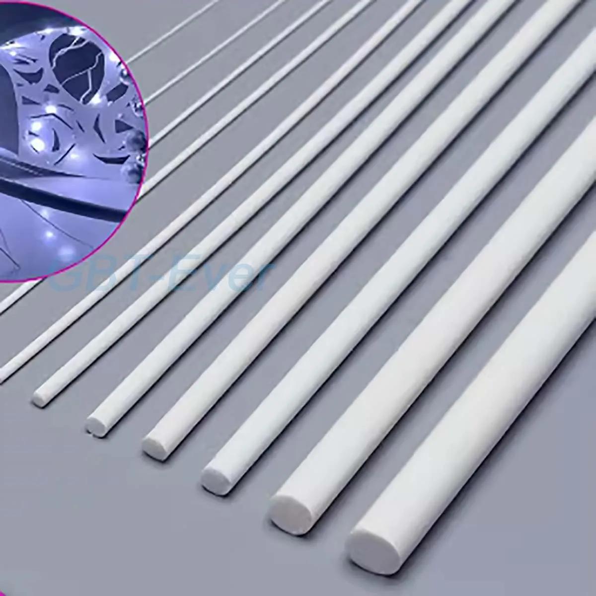 1-50 pièces 0.5/0.8/1/1.5/2/3/4/5/6/8mm ABS tuyau rond Tube barre longueur 250/500mm tige dure en pl