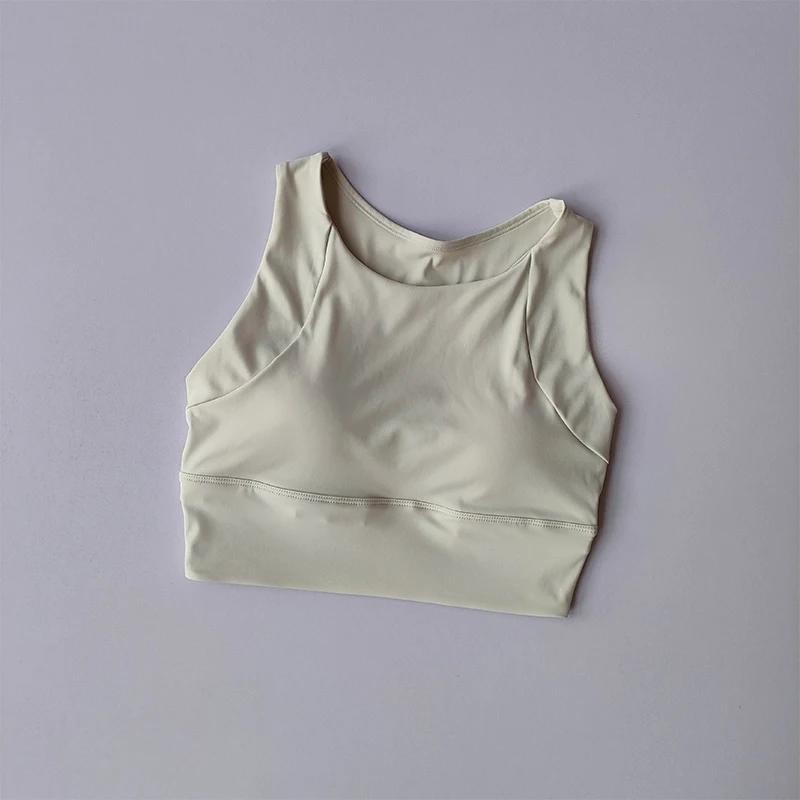 Gilet de sport Compact tout-en-un résistant aux chocs - Soutien-gorge Fitness été - Vêtements gymnastique respirant
