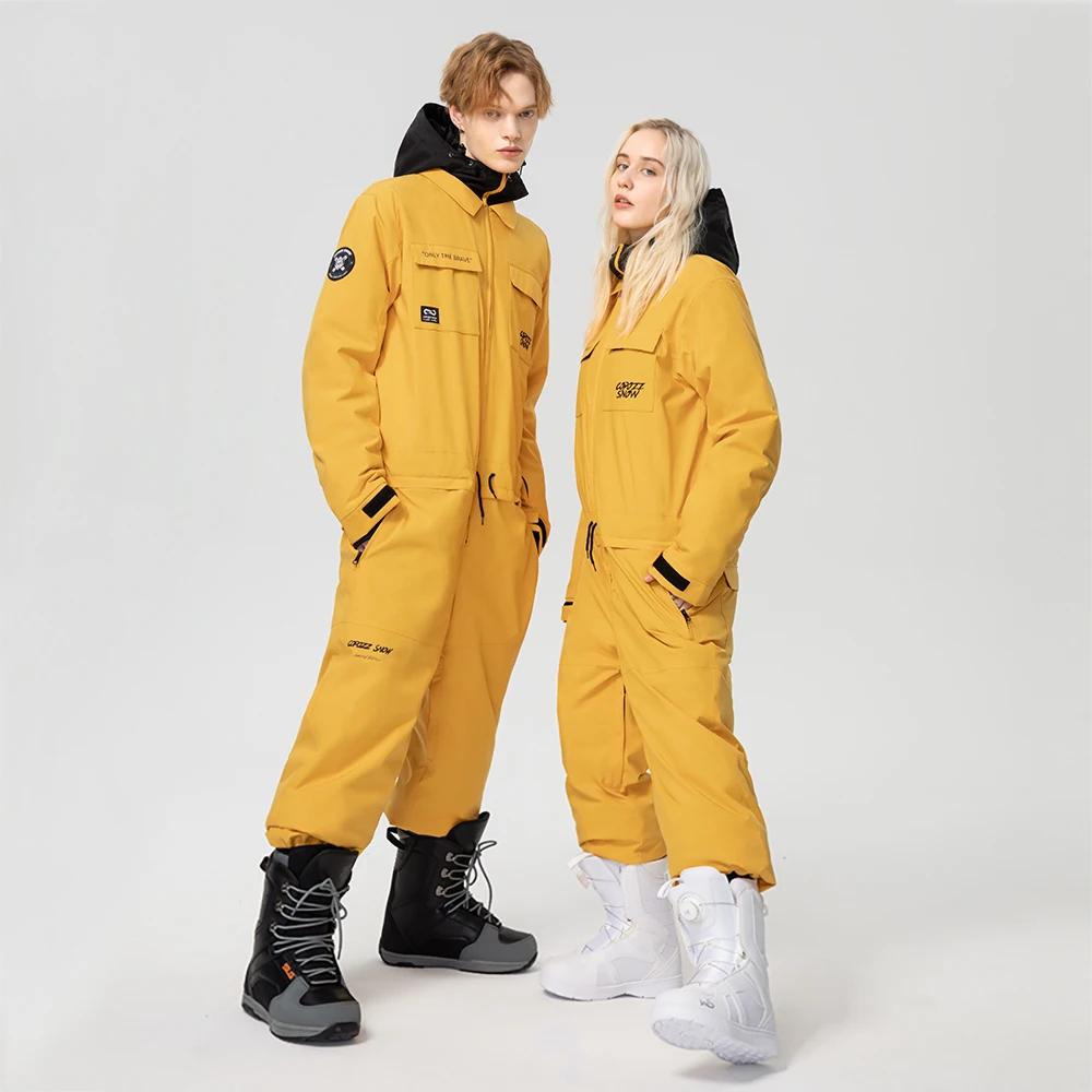 COPOZZ – combinaison de Ski imperméable pour homme et femme, combinaison chaude pour Sports de plein