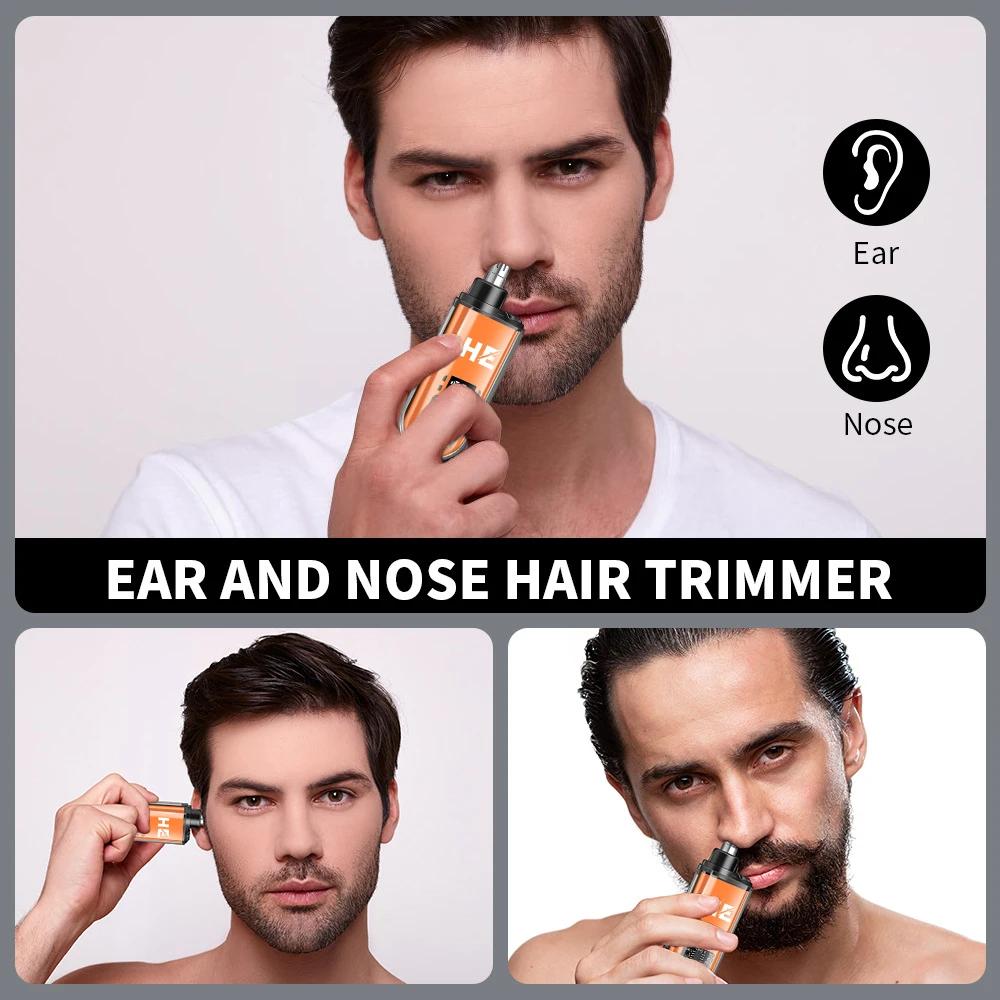 Tondeuses de nez tondeuse à poils du visage affichage numérique tondeuse de nez Rechargeable cadeau