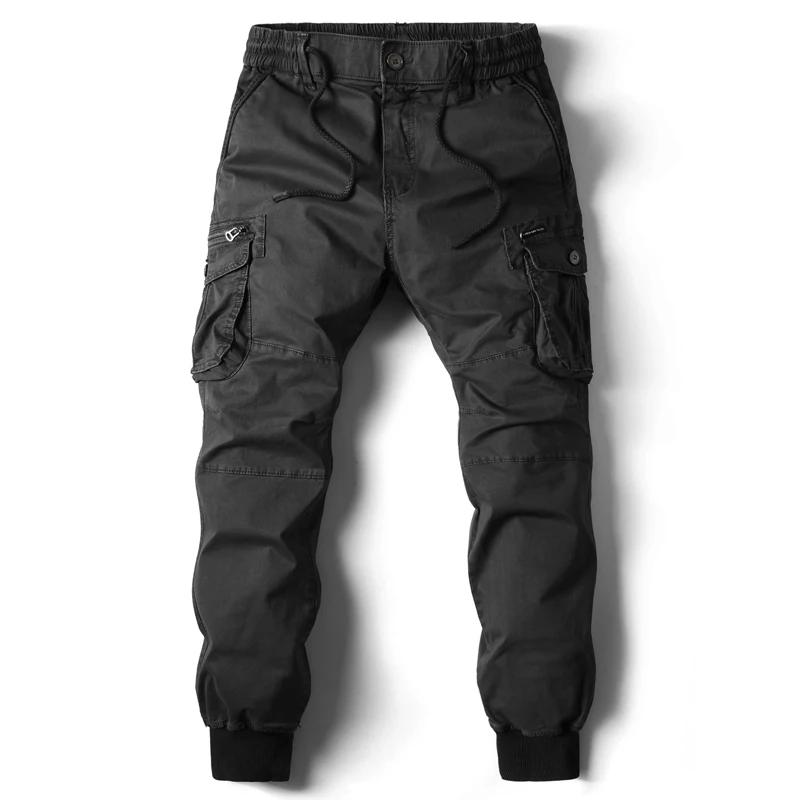 Nouveau coton hommes Cargo pantalon kaki décontracté hommes tactiques Joggers Cargo multi-poches mod