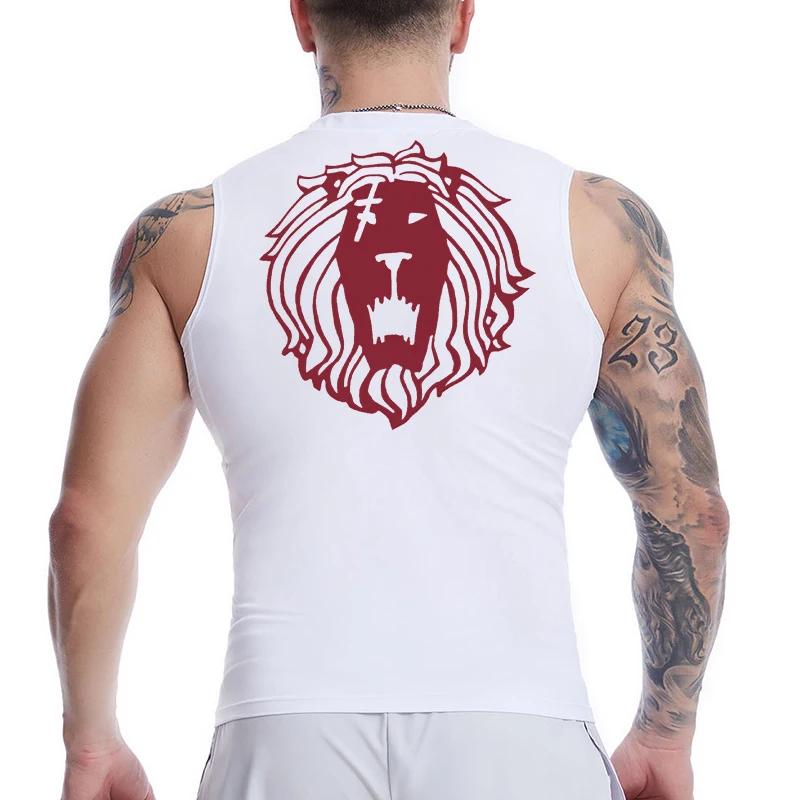 Chemise de Compression sans manches pour hommes, débardeur athlétique à séchage rapide, t-shirts d'e