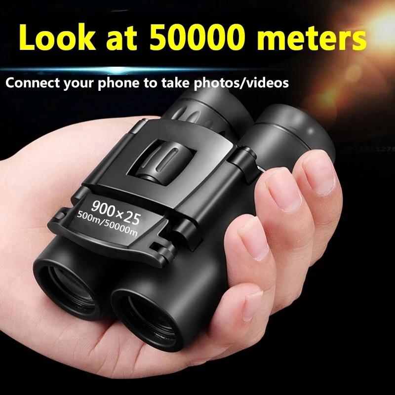 Jumelles portables à longue portée BAK4, n'aime HD 900x25, binoculaires pliantes à faible luminosité