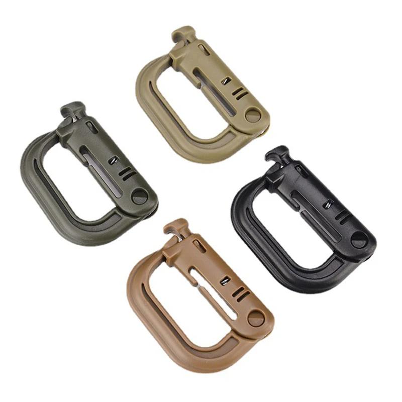 Grimloc – mousqueton Molle D, anneau de verrouillage, Clip en plastique, Type à pression, boucle, mo