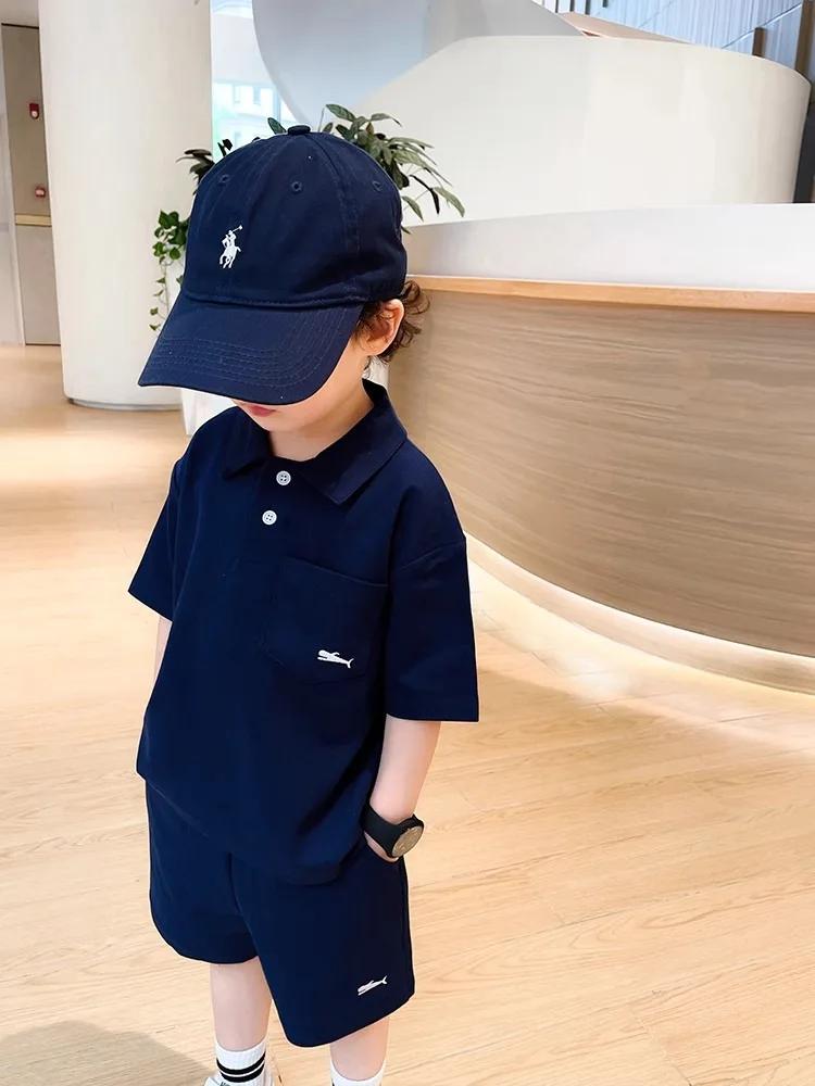 Polo décontracté pour garçons, vêtements d'été pour enfants moyens et grands, version coréenne, nouv