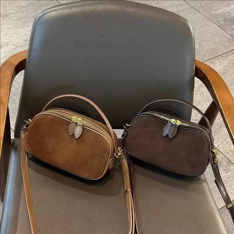 Sac à bandoulière en cuir de vache véritable pour femmes russes, sac à bandoulière polyvalent en vac