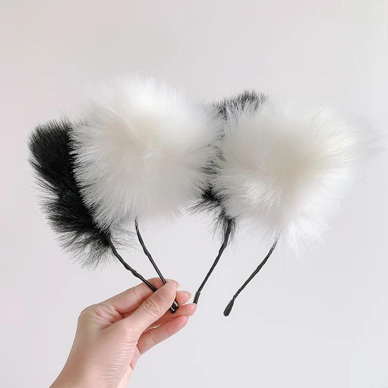 Bandeau oreilles de chat en peluche pour femmes, Style coréen, élégant, mode fille, bandeau de cheve