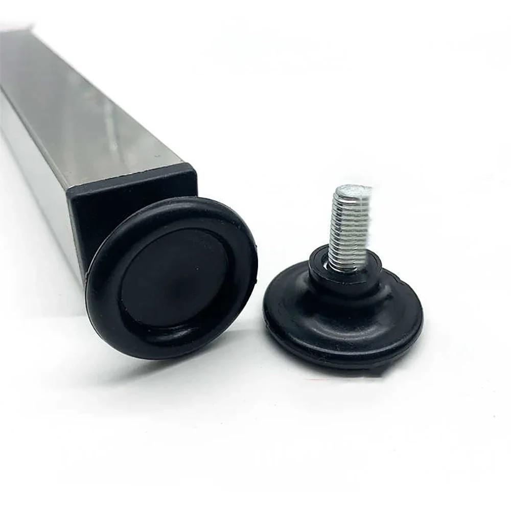 Coussinet de pieds réglable carré/rond en plastique PP M8 M10, 4 pièces, pour Table, chaise, meubles